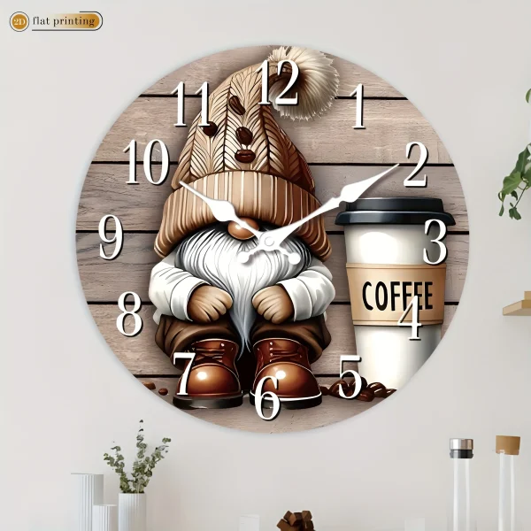 1pc Wooden Silent Wall Clock