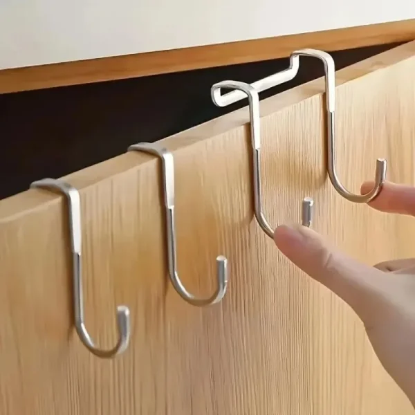 1 Piece Silver Metal Seamless Hook,