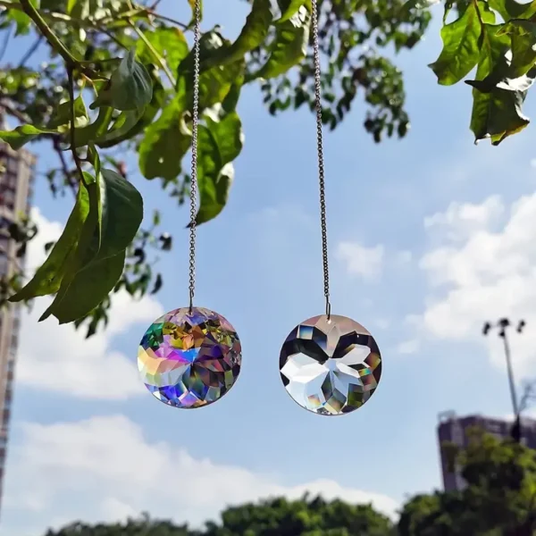2pcs, Round Crystal Sun Catchers