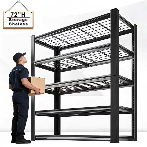72" Adjustable Metal Shelving,